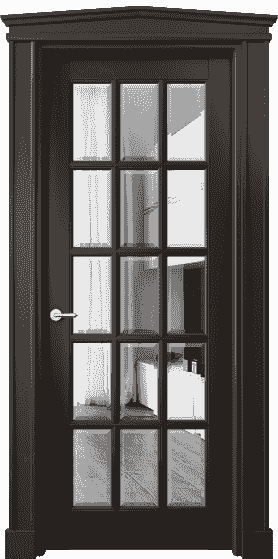 Дверь межкомнатная 6311 БАН САТ-Ф. Цвет Бук антрацит. Материал Массив бука эмаль. Коллекция Toscana Grigliato. Картинка.