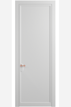 Дверь межкомнатная 7501 МБЛ. Цвет Матовый белоснежный. Материал Гладкая эмаль. Коллекция Softform. Картинка.
