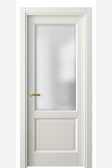 Дверь межкомнатная 1422 СТБЛ САТ. Цвет Софт-тач белоснежный. Материал Полипропилен. Коллекция Galant. Картинка.