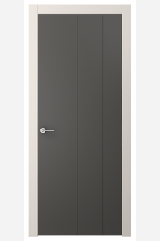 Дверь межкомнатная 4205 СТГФ. Цвет Софт-тач графитовый. Материал Полипропилен. Коллекция Freedom. Картинка.