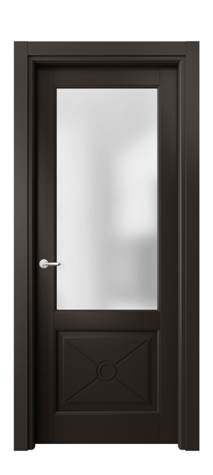 Межкомнатная дверь Тоскана Литера 6362 Матовый антрацит Сатинированное стекло Цена 104199 ₽ | Volhovec