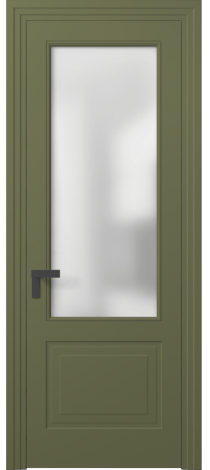 Межкомнатная дверь Рокка 8352 Матовый белоснежный Сатинированное стекло Цена 107899 ₽ | Volhovec