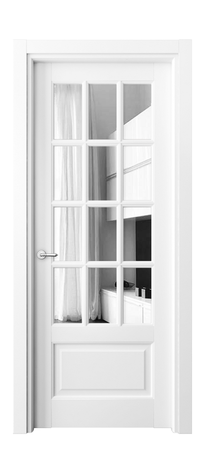 Межкомнатная дверь Toscana Grigliato 6313 Бук белоснежный Двустороннее зеркало, триплекс, 6 мм Цена 92900 ₽ | Volhovec