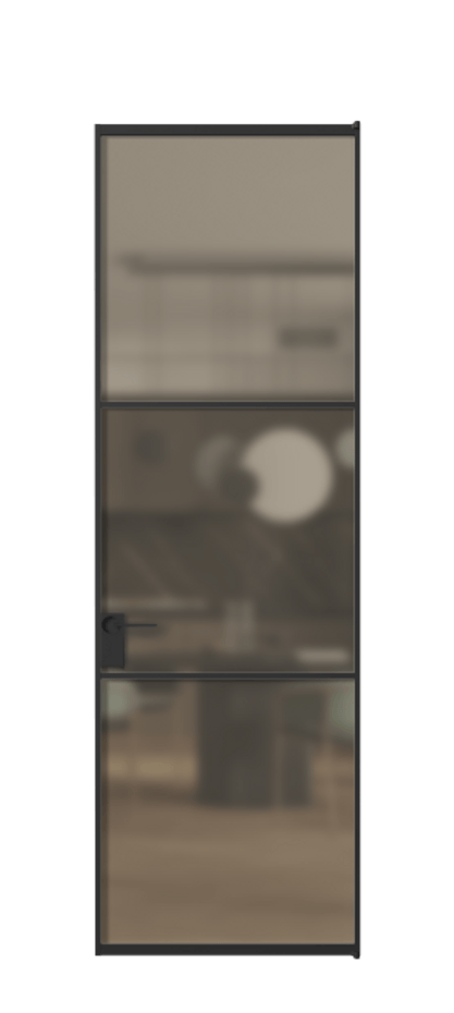 Алюминиевая дверь АЛПЛ040.03 Алюминий Черный Сатинированное бронзовое стекло, триплекс. Без короба чер Цена 119230 Стоимость комплекта двери включает:
1. Полотно (600/650/700/750/800/850/900/950*2000-2400 мм).
2. Короб
3. Комплект фурнитуры (2 торцевые петли и магнитный замок с ответной планкой). Фабрика дверей Волховец 8 (800) 551 43 19 Алюминиевая дверь АЛПЛ040.03 Алюминий Черный Сатинированное бронзовое стекло, триплекс Цена 119230 | Volhovec