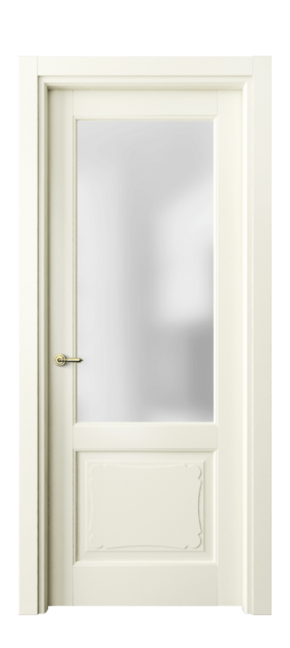Межкомнатная дверь Тоскана Элегантэ 6322 Матовый молочно-белый Сатинированное стекло Цена 95099 ₽ | Volhovec