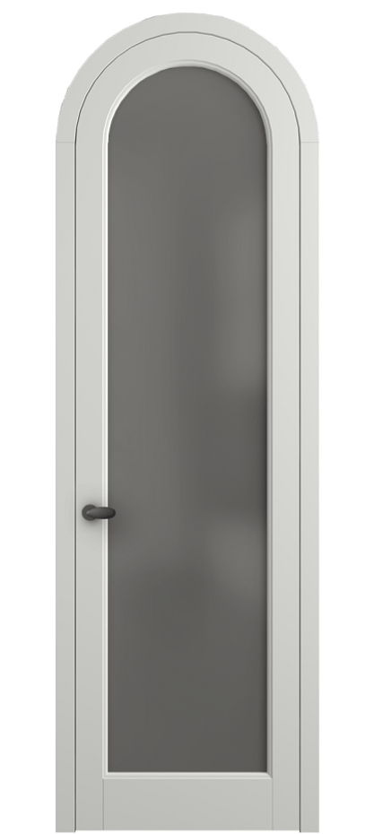Межкомнатная дверь Palazzo 6814 Матовый светло-серый Сатинированное серое стекло, триплекс Цена 125159 ₽ | Volhovec