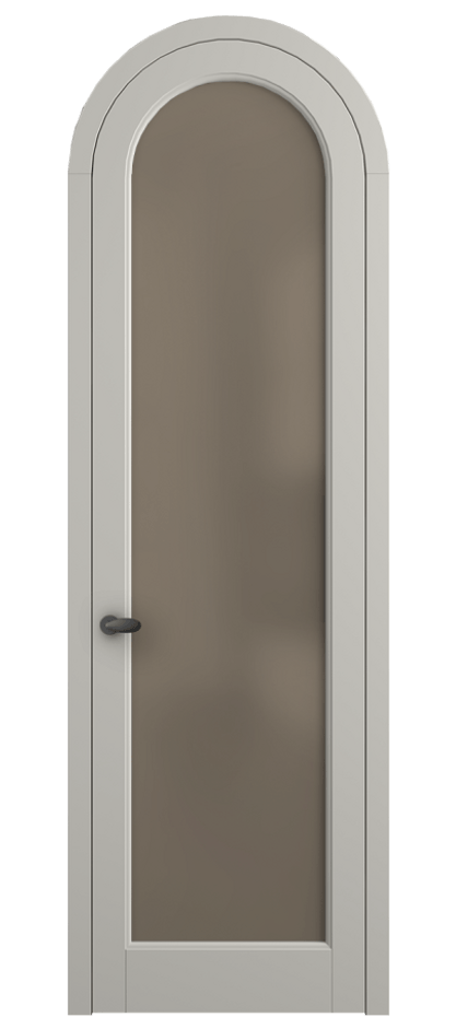 Межкомнатная дверь Palazzo 6814 Матовый тёплый серый Сатинированное бронзовое стекло, триплекс Цена 125159 ₽ | Volhovec