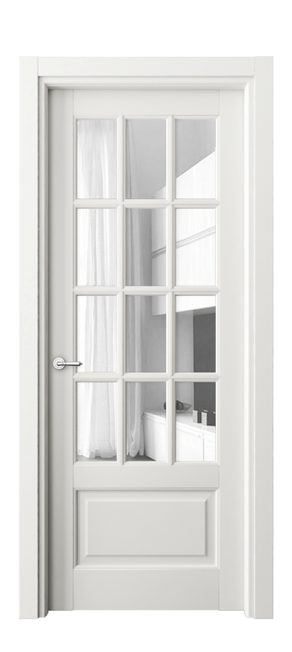 Межкомнатная дверь Toscana Grigliato 6313 Бук серый Прозрачное стекло, 4 мм Цена 107599 ₽ | Volhovec