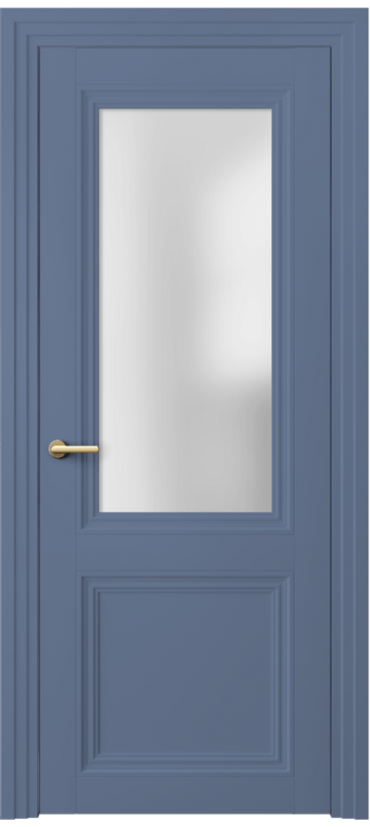 Межкомнатная дверь Центро 2524 Матовый белоснежный Сатинированное стекло Цена 97099 ₽ | Volhovec