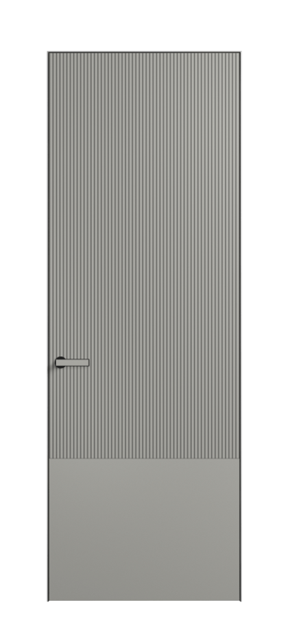 Дверь межкомнатная Velvet АКП 8203 Матовый нейтральный серый. Скрытый короб Черный Цена 66689 . Фабрика дверей Волховец 8 (800) 551 43 19 Межкомнатная дверь Velvet АКП 8203 Матовый нейтральный серый. Цена 66689 | Volhovec