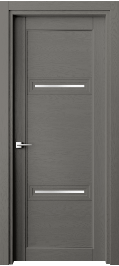 Межкомнатная дверь Эго 6113 Дуб классический серый Сатинированное стекло Цена 125299 ₽ | Volhovec