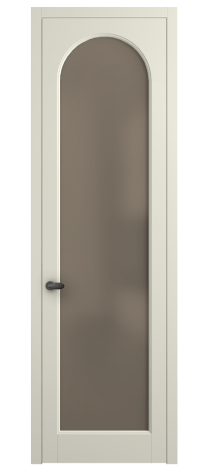 Межкомнатная дверь Palazzo 6804 Матовый молочно-белый Сатинированное бронзовое стекло, триплекс Цена 97029 ₽ | Volhovec