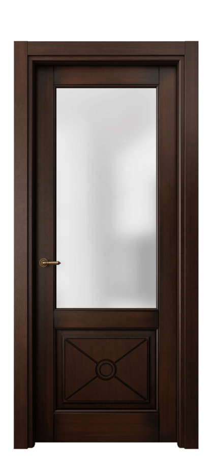 Межкомнатная дверь Тоскана Литера 6362 Бук тёмный с патиной Сатинированное стекло Цена 122899 ₽ | Volhovec