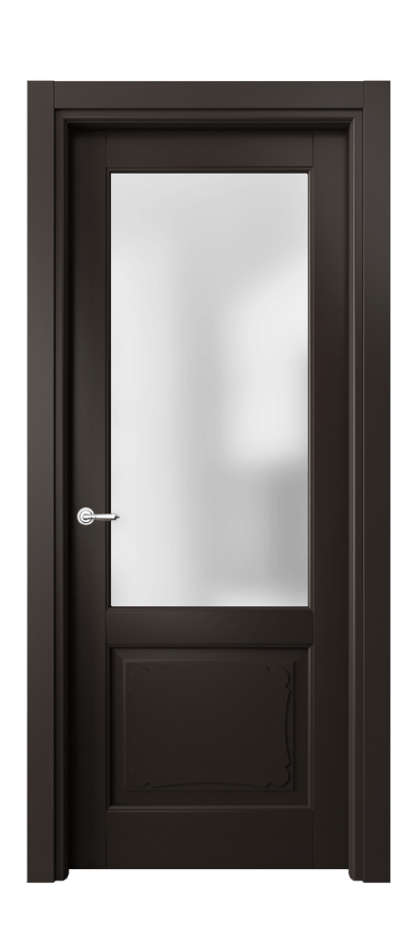 Межкомнатная дверь Тоскана Элегантэ 6322 Матовый антрацит Сатинированное стекло Цена 95099 ₽ | Volhovec