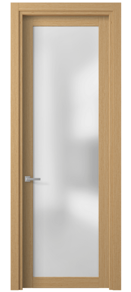 Межкомнатная дверь Planum 2102 Дуб песочный рифт матовый Сатинированное стекло Цена 60699 ₽ | Volhovec