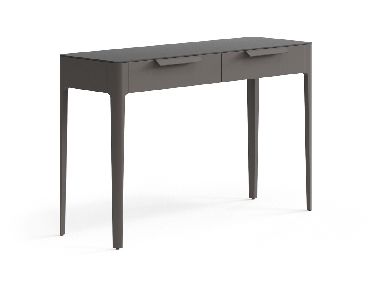 Консоль Piega 2 ящика Матовый антрацит