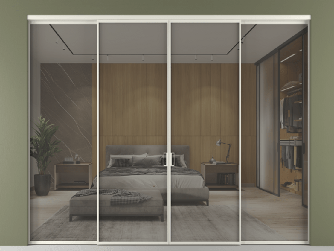 Перегородка Formato внутри проёма четырёхстворчатая #VENDORCODE# #FURNISH# #GLASS# Цена #PRICE# #CURRENCY#  | Volhovec