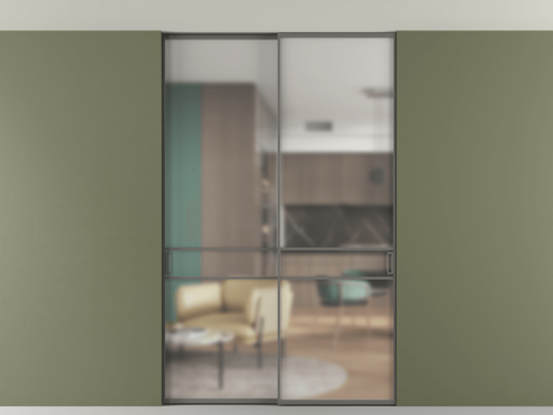 Перегородка Formato внутри проёма двустворчатая со скрытым креплением в потолок АЛПР 040.02 Алюминий классический серый Сатинированное стекло "Matelux Crystal Vision", калёное, матовое, каленое 6 мм. Цена 288860 ₽ 1. Полотно 2 шт. (800/2100 мм)
2. Комплект установки раздвижной системы
3. Базовый комплект фурнитуры
4. Ручка RONDO. Фабрика дверей Волховец 8 (800) 551 43 19 Перегородка Formato внутри проёма двустворчатая со скрытым креплением в потолок АЛПР 040.02 Алюминий классический серый Сатинированное стекло "Matelux Crystal Vision", калёное, матовое, каленое 6 мм Цена 288860 ₽ | Volhovec