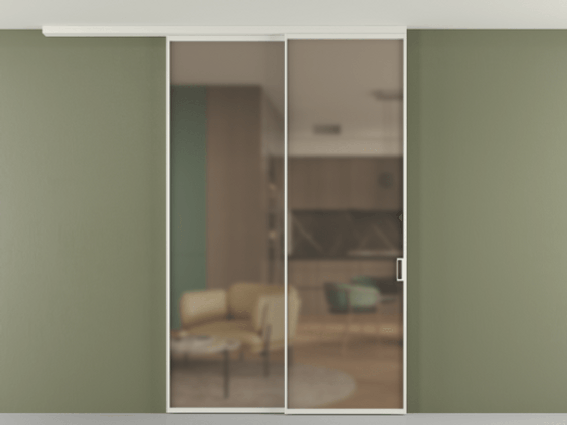 Перегородка Formato вдоль стены на потолок телескопик синхро 2 #VENDORCODE# #FURNISH# #GLASS# Цена #PRICE# #CURRENCY# | Volhovec