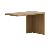 Письменный стол с 1 опорой торфяной дуб