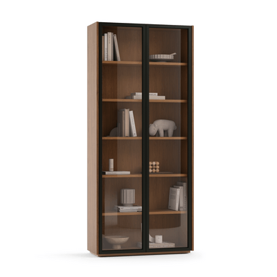 Мебель Шкаф для предметов Module. Цвет Алюминий Черный. Материал Алюминий. Коллекция Идея 2. Картинка.