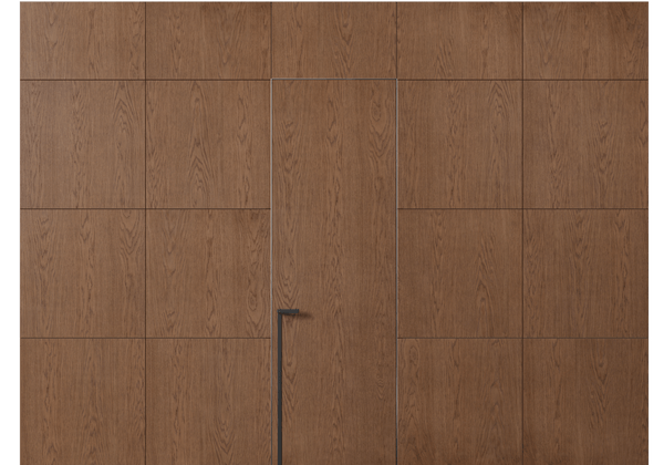 Панели для отделки стен Стеновая панель в древесной отделке Дуб серый матовый. Цвет Дуб серый матовый. Материал Шпон Naturwood. Коллекция Древесные отделки. Картинка.