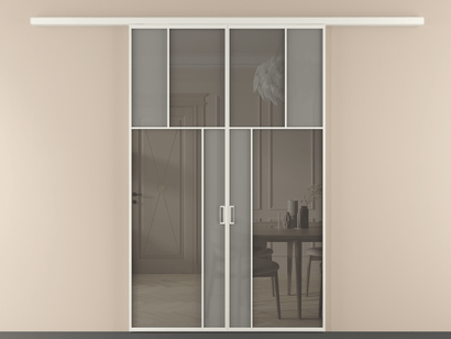 Алюминевая перегородка vd2_2 БЕЛ. Цвет Алюминий Белый. Материал Алюминий. Коллекция Перегородка Mosaic вдоль стены двустворчатая. Фото. Алюминевая перегородка vd2_2 БЕЛ. Цвет Алюминий Белый. Материал Алюминий. Коллекция Перегородка Mosaic вдоль стены двустворчатая. Картинка.