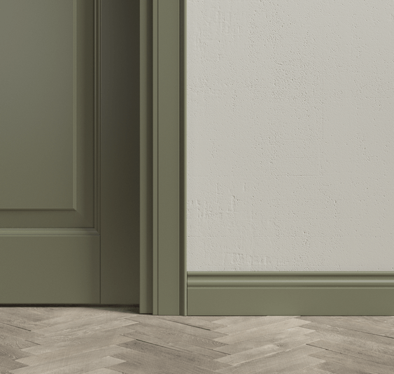 Плинтус Плинтус Классический. Цвет Матовый оливковый тёмный. Коллекция Плинтус Классический. Картинка.