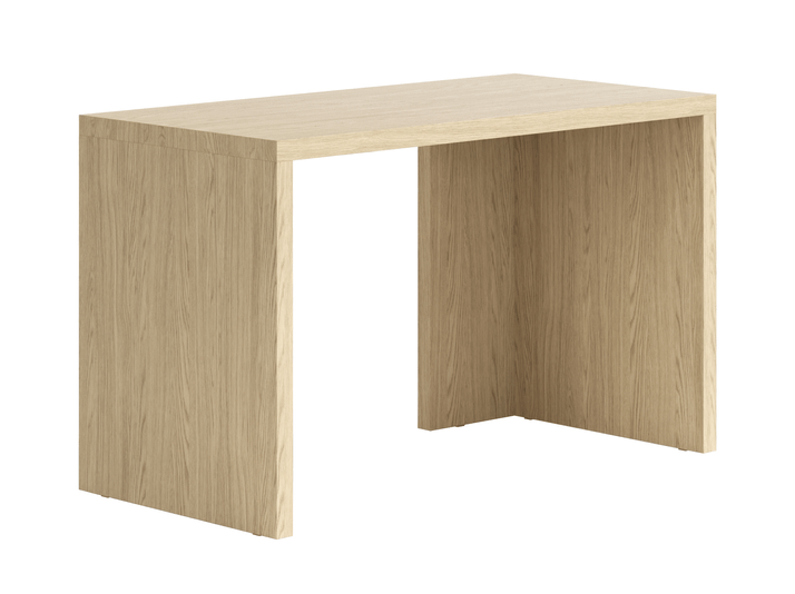 Мебель Стол Module письменный с двумя опорами. Цвет Жемчужный дуб. Материал Ламинатин. Коллекция Стол Module письменный с двумя опорами. Картинка.