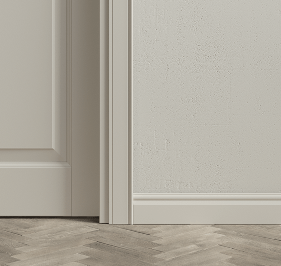 Плинтус Плинтус Классический. Цвет Матовый тёплый серый. Коллекция Плинтус Классический. Картинка.