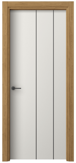 Дверь межкомнатная 4205 ПЭБЛ. Цвет ПЭТ белоснежный. Материал ПЭТ. Коллекция Freedom. Картинка.