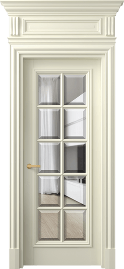 Дверь межкомнатная 7310 ММБ ПРОЗ Ф. Цвет Матовый молочно-белый. Материал Гладкая эмаль. Коллекция Антик. Картинка.