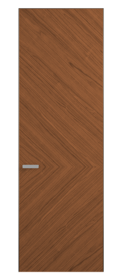 Дверь межкомнатная 0202 ОМДМР. Цвет Орех медный матовый. Материал Радиальный шпон Naturwood. Коллекция Rift. Картинка.
