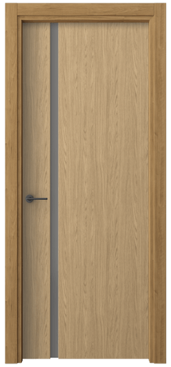 Дверь межкомнатная 4222 ЖМД СЕР САТ. Цвет Жемчужный дуб. Материал Ламинатин. Коллекция Freedom. Картинка.
