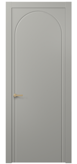 Дверь межкомнатная АКП 8647 МНСР. Цвет Матовый нейтральный серый. Материал Гладкая эмаль. Коллекция Alba. Картинка.