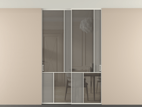 Алюминевая перегородка vntp2_1 БЕЛ. Цвет Алюминий Белый. Материал Алюминий. Коллекция Перегородка Мозаик внутри проёма скрытое крепление в потолок 2 створки. Фото. Алюминевая перегородка vntp2_1 БЕЛ. Цвет Алюминий Белый. Материал Алюминий. Коллекция Перегородка Мозаик внутри проёма скрытое крепление в потолок 2 створки. Картинка.