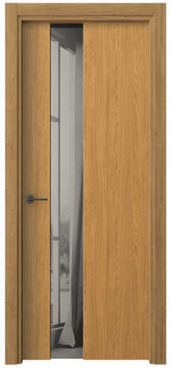 Дверь межкомнатная 4224 ВНД ДВ ЗЕР СЕР. Цвет Ванильный дуб. Материал Ламинатин. Коллекция Freedom. Картинка.