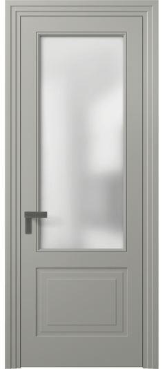 Дверь межкомнатная 8352 МНСР Сатин. Цвет Матовый нейтральный серый. Материал Гладкая эмаль. Коллекция Rocca. Картинка.