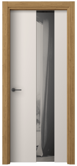 Дверь межкомнатная 4226 ПЭТБ ДВ ЗЕР СЕР. Цвет ПЭТ тёплый-белый. Материал ПЭТ. Коллекция Freedom. Картинка.