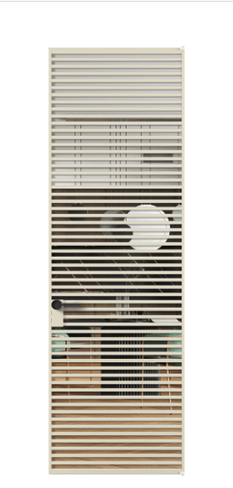 Межкомнатная дверь АЛПЛ040.07 АБСР Crystalvision. Цвет Алюминий бежево-серый. Материал Алюминий в эмали. Коллекция Formato. Фото. Дверь межкомнатная АЛПЛ040.07 АБСР Crystalvision. Цвет Алюминий бежево-серый. Материал Алюминий в эмали. Коллекция Formato. Картинка.