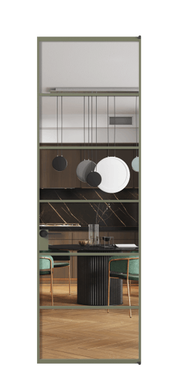 Межкомнатная дверь АЛПЛ040.04 Crystalvision АОТ. Цвет Алюминий оливковый тёмный. Материал Алюминий в эмали. Коллекция Formato. Фото. Дверь межкомнатная АЛПЛ040.04 Crystalvision АОТ. Цвет Алюминий оливковый тёмный. Материал Алюминий в эмали. Коллекция Formato. Картинка.