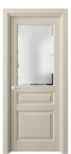 Дверь межкомнатная 0710 ДБСР САТ-Ф. Цвет Дуб бежево-серый. Материал Массив дуба эмаль. Коллекция Лигнум. Картинка.