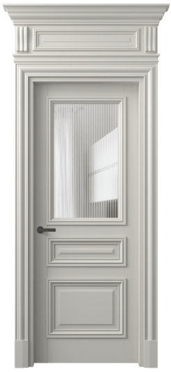 Дверь межкомнатная 7304 БТСР MORU. Цвет Бук тёплый серый. Материал Массив бука эмаль. Коллекция Antique. Картинка.