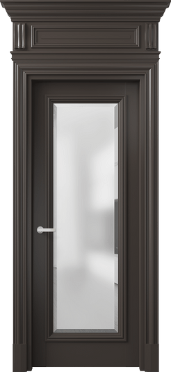 Межкомнатная дверь 7300 МАН САТ-Ф. Цвет Матовый антрацит. Материал Гладкая эмаль. Коллекция Антик. Фото. Дверь межкомнатная 7300 МАН САТ-Ф. Цвет Матовый антрацит. Материал Гладкая эмаль. Коллекция Антик. Картинка.