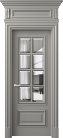 Дверь межкомнатная 7316 БНСР ПРОЗ Ф. Цвет Бук нейтральный серый. Материал Массив бука эмаль. Коллекция Antique. Картинка.