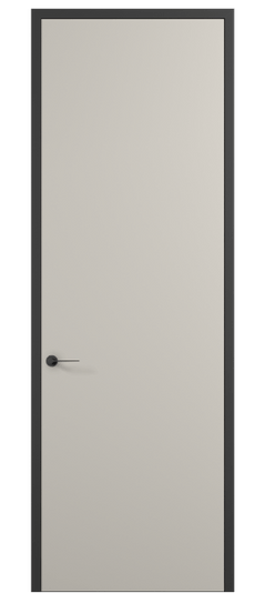 Дверь межкомнатная 0010 АКП ПЭСС. Цвет ПЭТ светло-серый. Материал ПЭТ. Коллекция Планум Про. Картинка.