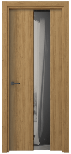 Дверь межкомнатная 4226 ГОР ДВ ЗЕР СЕР. Цвет Грецкий орех. Материал Ламинатин. Коллекция Freedom. Картинка.