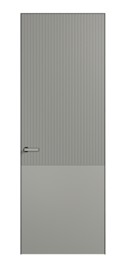 Дверь межкомнатная АКП 8205 МНСР Матовый нейтральный серый. Цвет Матовый нейтральный серый. Материал Гладкая эмаль. Коллекция Velvet. Картинка.