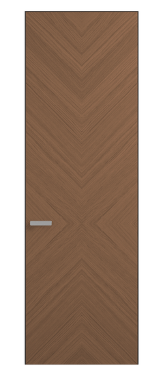 Дверь межкомнатная 0205 ДСРМР. Цвет Дуб серый матовый. Материал Радиальный шпон Naturwood. Коллекция Rift. Картинка.