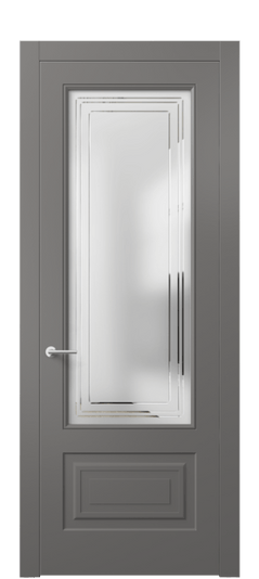 Межкомнатная дверь 8442 МКЛС Сатин с гравировкой Mascot. Цвет Матовый классический серый. Материал Гладкая эмаль. Коллекция Mascot. Фото. Дверь межкомнатная 8442 МКЛС Сатин с гравировкой Mascot. Цвет Матовый классический серый. Материал Гладкая эмаль. Коллекция Mascot. Картинка.